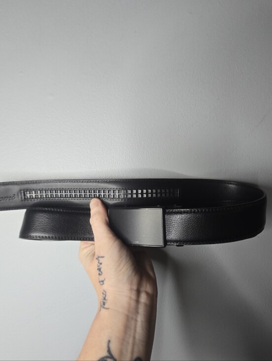Cristiano Ronaldo Other - CR7 Cristiano Ronaldo Black Ratchet Belt Adjustable Track Belt Modern Buckle 42"